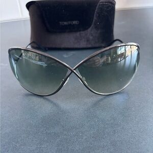 Tom Ford Miranda Gunmetal Gradient Sunglasses